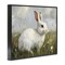 Stupell Industries Wild Bunny Portrait Framed Giclee, design by Petal Prints Design